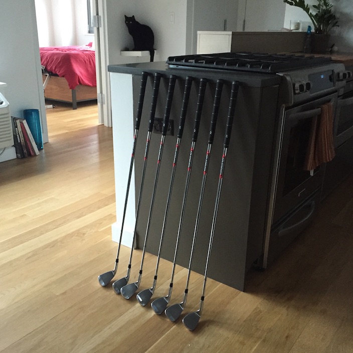 The very first set of Sterling Irons® single length irons played by professional golfer and Sterling Irons co-creator Jaacob Bowden